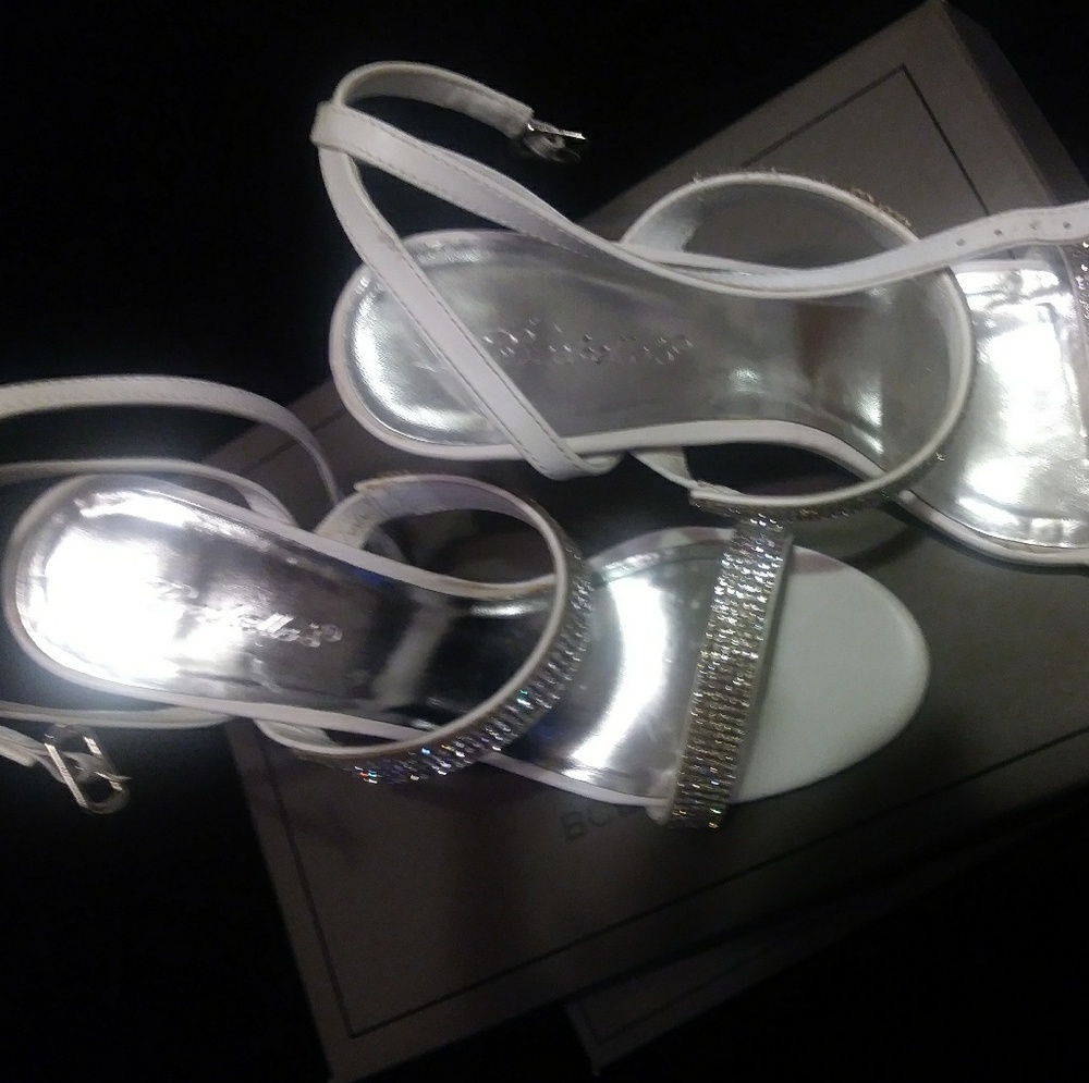 Summer white heels